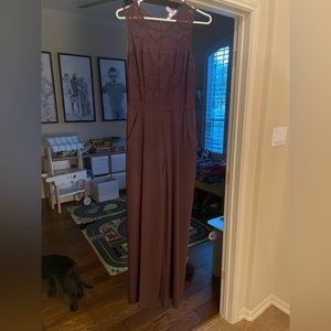 Size 4 eggplant colored jumpsuit